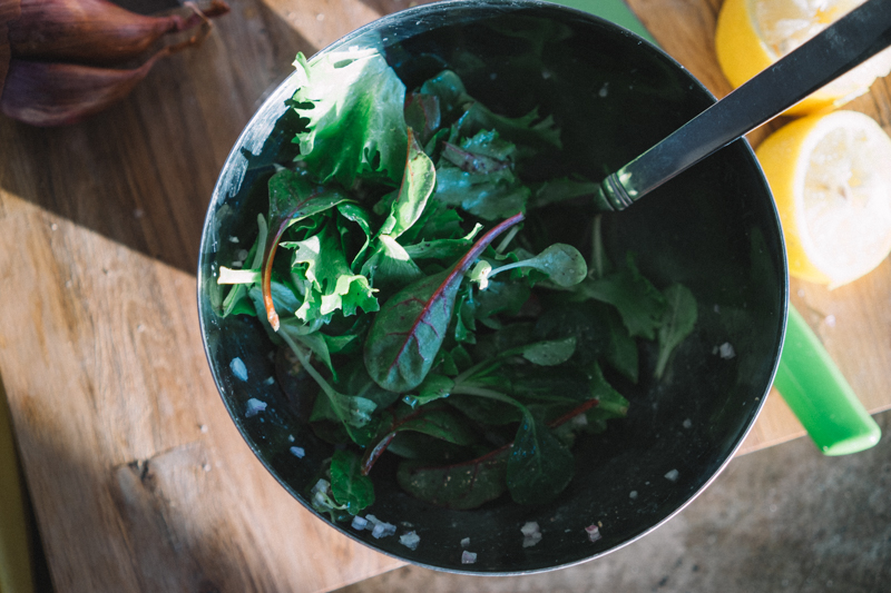 Greens with Classic Salad Dressing